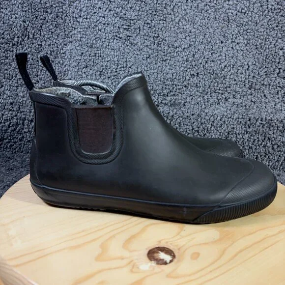 Tretorn Chelsea Rain Boots Womens Size 10 Brown Pull On Waterproof Wool Lined - Picture 3 of 7